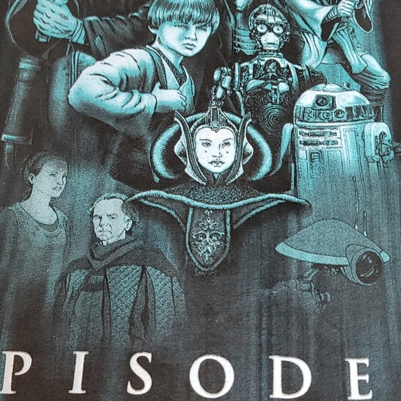 Vintag 1999 Star Wars Episode 1 Full Character Tee - Picture 7 of 7